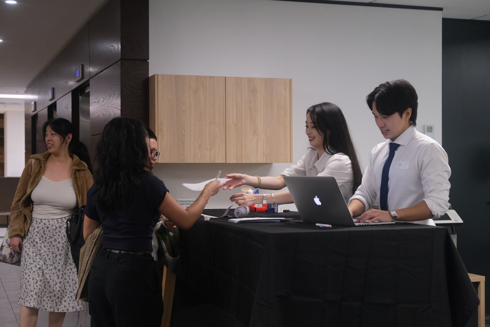 ALSA members welcoming attendees at the Inaugural Launch Night