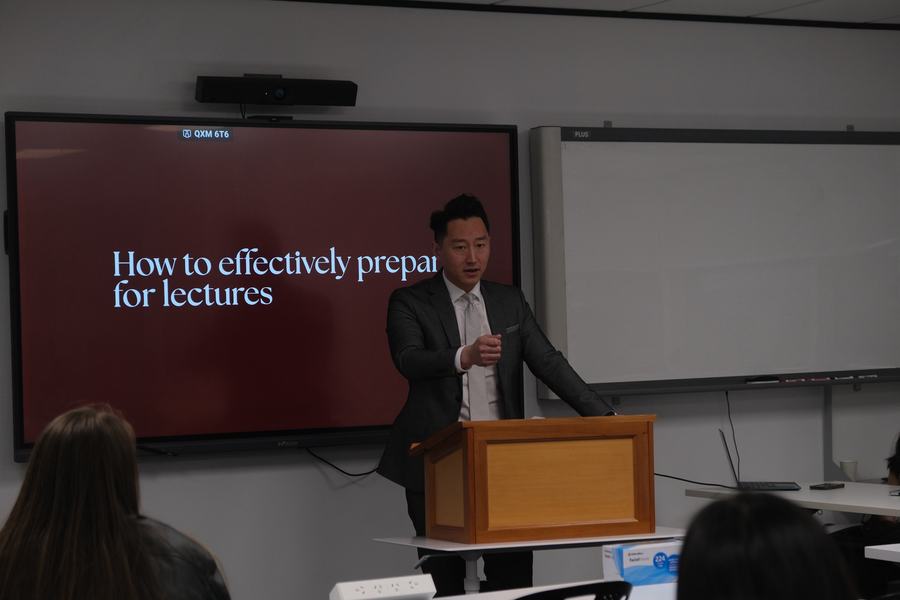 Guest speaker presenting at the Inaugural Academic Workshop